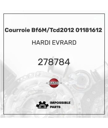 COURROIE BF6M/TCD2012 01181612 commande en ligne