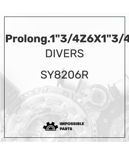 PROLONG.1"3/4Z6X1"3/4Z6 ou a consommer sur place