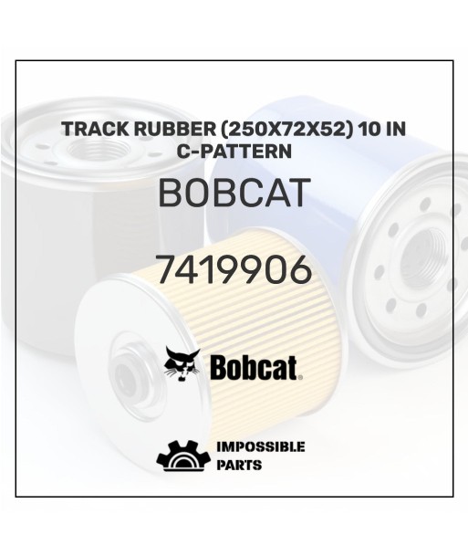 TRACK RUBBER (250X72X52) 10 IN C-PATTERN , 7419906 À commander