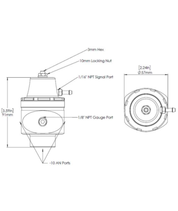 Régulateur de pression carburant TURBOSMART FPR10 français