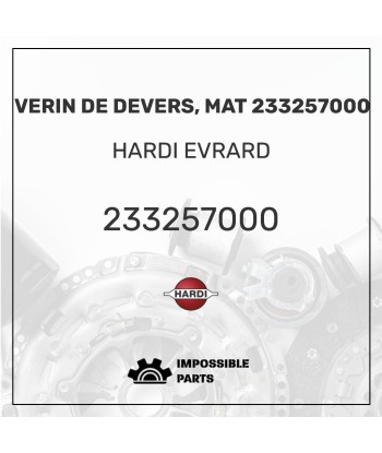 VERIN DE DEVERS, MAT 233257000 la colonne vertébrale