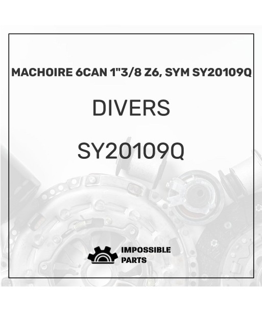 MACHOIRE 6CAN 1"3/8 Z6, SYM SY20109Q En savoir plus