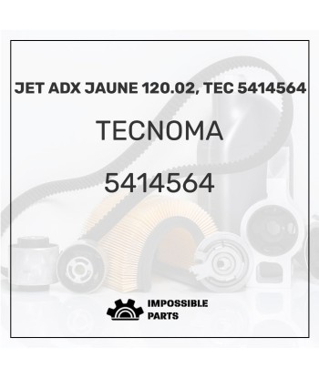 JET ADX JAUNE 120.02, TEC 5414564 la colonne vertébrale