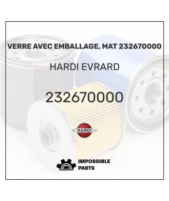 VERRE AVEC EMBALLAGE, MAT 232670000 france