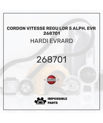 CORDON VITESSE REGU LOR 5 ALPH, EVR 268701 paiement sécurisé