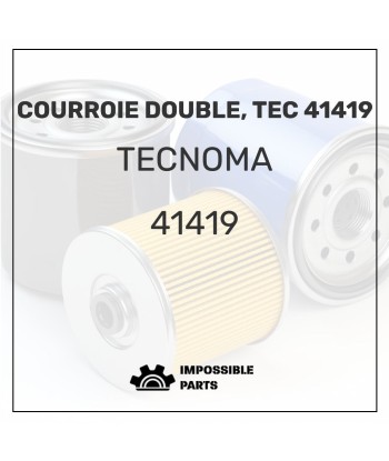 COURROIE DOUBLE, TEC 41419 Paris Déstockage Promo