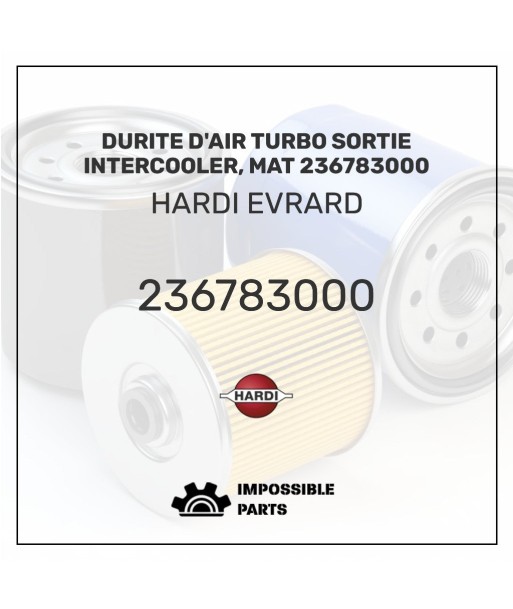 DURITE D'AIR TURBO SORTIE INTERCOOLER, MAT 236783000 sélection de produits