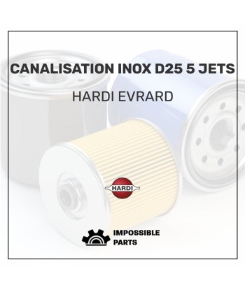 CANALISATION INOX D25 5 JETS pour bénéficier 