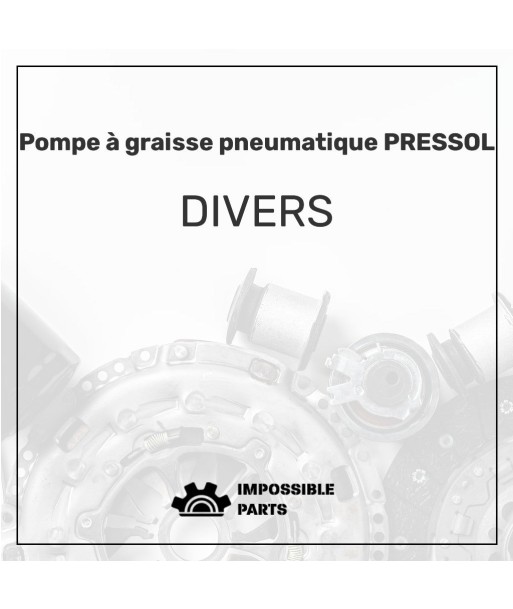 Pompe à graisse pneumatique PRESSOL Venez découvrir notre 